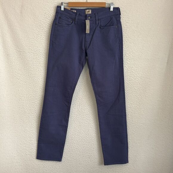 J Crew 484 Slim-fit garment-dyed five-pocket pant‎ Mens Size 30 x 32 Navy Blue - Picture 2 of 8